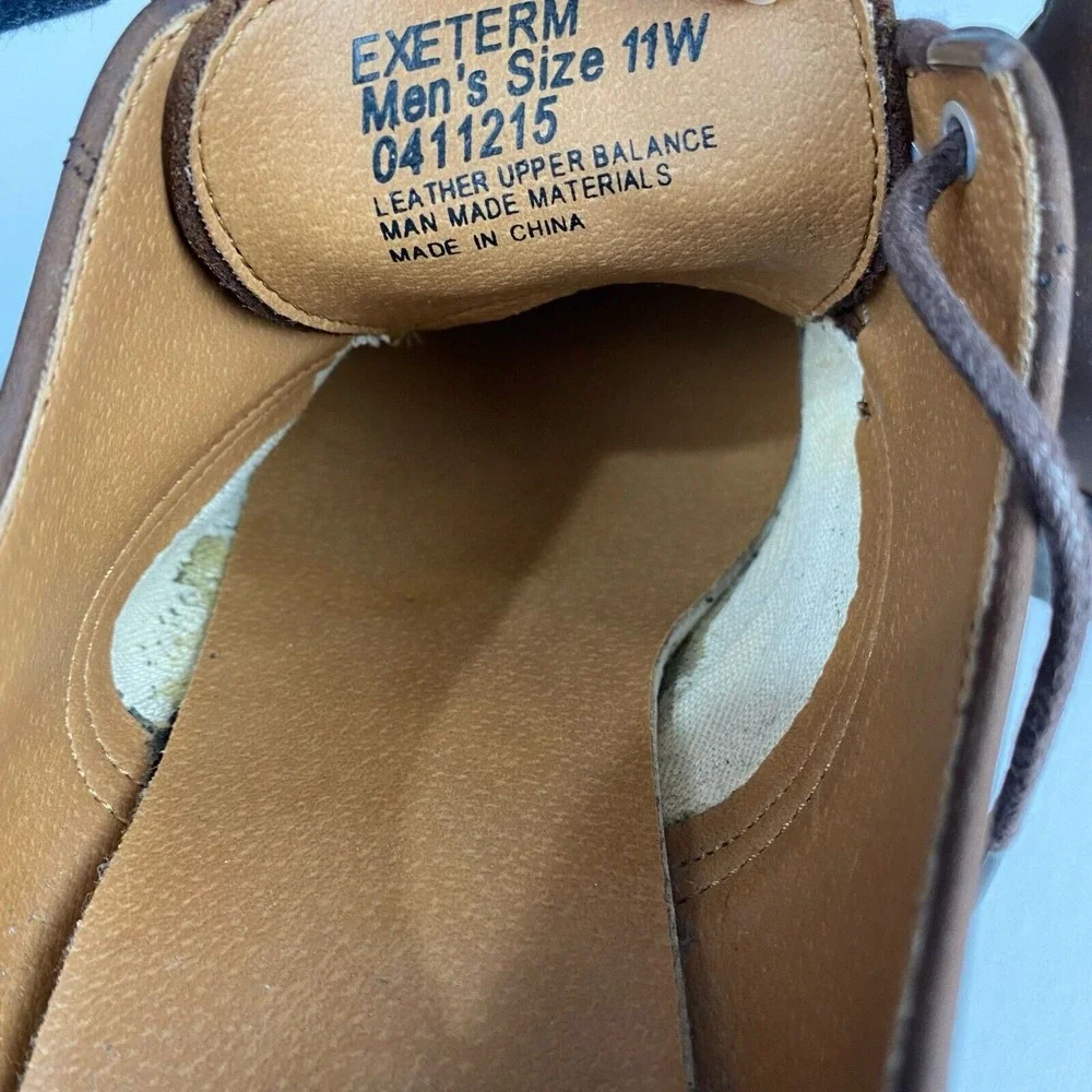 Bass Genuine Bucs Men's Size 11 W Brown Suede and Leather‎ Lace-Up Shoes
